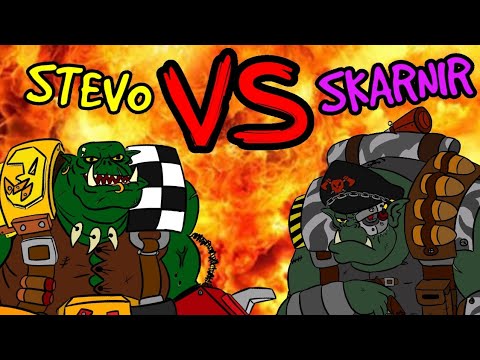 Orks vs Orks 1000 point 40k Battle Report - Da Warboss League 2024 - Round 1 - 6+ Stevo vs Skarnir