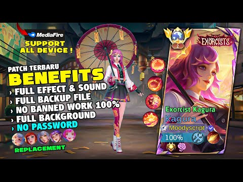 NEW! | Kagura Exorcist Skin Script No Password | Full Effect & Full Sound | MLBB