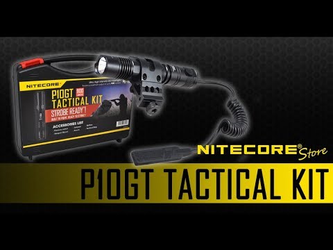 (Discontinued) NITECORE P10GT Tactical Kit w/ RSW2 Pressure Switch, Offset Rail Mount