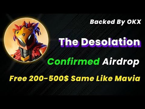 🪂Earn $DES Tokens | The Desolation New Confirmed Gaming Airdrop | No Investment Airdrops 2024