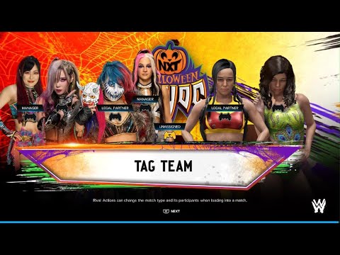 WWE 2K24 AWA Halloween Havoc: The kabuki warriors vs Pretty mean Sisters