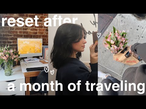 RESET WITH ME after a month of traveling | new hair, iMac unboxing, grocery shopping & more 💐