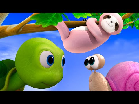 Slow and Steady: Learn About Slow-Moving Animals! 🐢 | Fun Baby Songs | Classic Baby Songs