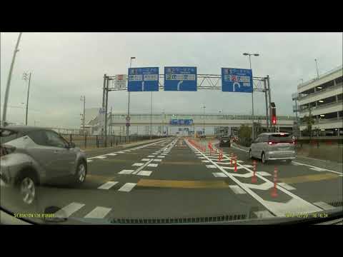 【前面展望】中部国際空港セントレアホテル 駐車場（愛知県常滑市）Japanese parking lot - Centrair Hotel