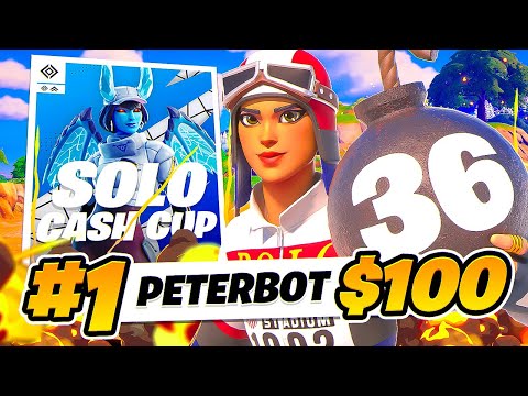 36 KILL WIN SOLO VICTORY CASH CUP FINALS🏆 | Peterbot