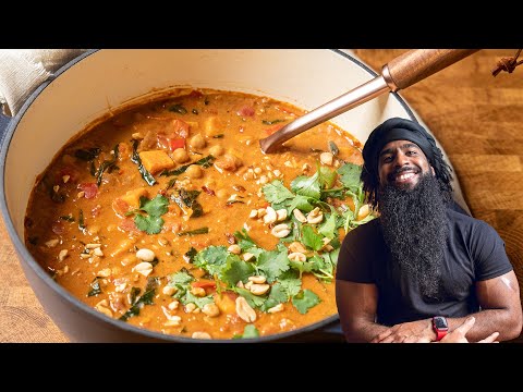 EASY High Protein Peanut Stew Meal Prep Recipe | Vegan and Vegetarian Meal Ideas