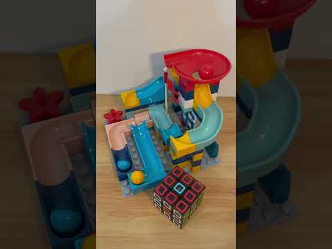 Marble Run ASMR 🔴🟡🔵 892  Satisfying Building Blocks #marblerun #marblerace #asmr