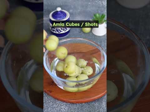 Amla shots for Hair growth and good skin health #amlashots #amlajuice #healthy #viralrecipe