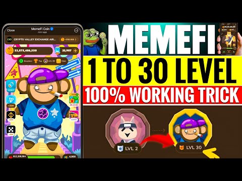 Memefi 1 To 30 Level Trick | Memefi Level Trick | Memefi Airdrop Listing & Withdrawal Update