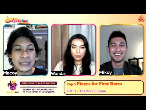 #JustWandaring kung ano ang top places for first dates?