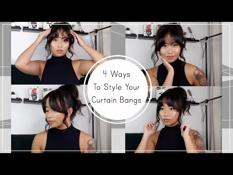 4 Ways To Style Your Curtain Bangs! | Tutorial