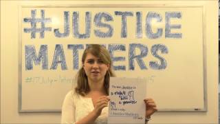 #JusticeMatters - International Justice Day 2015