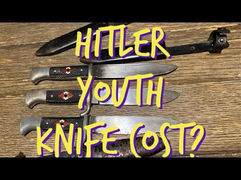 How much does a Hitler Youth Knife Cost? WWII German Knife cost and comparison…in various condition