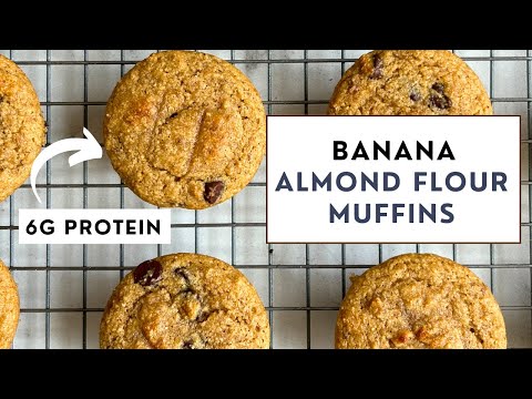 Banana Almond Flour Muffins | EASY Healthy Recipe