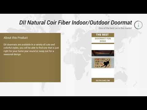 DII Natural Coir Fiber Indoor Outdoor Doormat