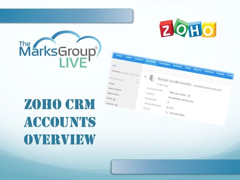 Zoho CRM Accounts Overview