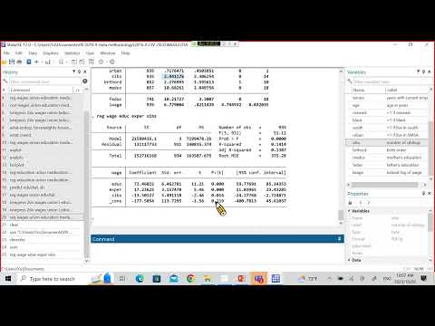 10. IV 2SLS compare OLS Stata (WAGE2.dta)