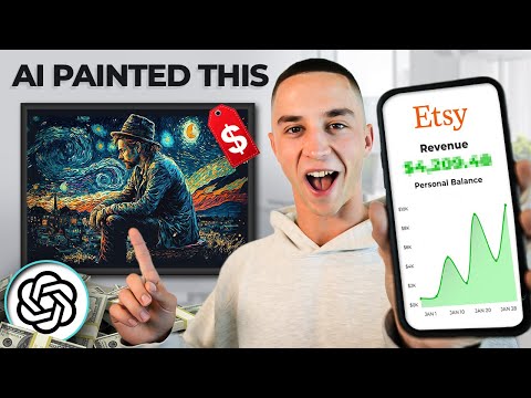 I Tried Selling AI Art on Etsy for 14 Days | Etsy Print on Demand [REAL RESULTS]