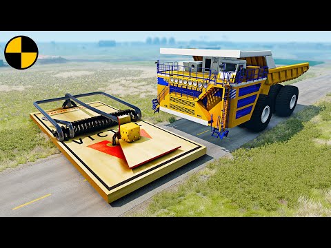 Cars vs Giant Rat Traps 😱 BeamNG.Drive