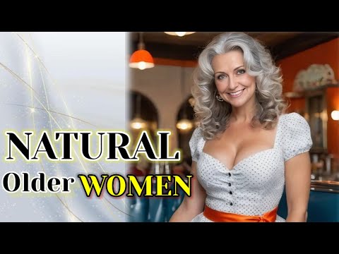 Natural Older Women Over 60 | Confident with a Natural Style