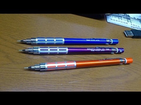 Pentel  グラフ1000 CS メタリックバイオレット・メタリックオレンジ