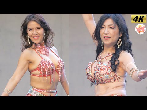 【4K】寒空の中揺れる大人たち キャンドル雷都とちぎ 冬至 #1　ベリーダンス　Belly Dance in Japan　2024