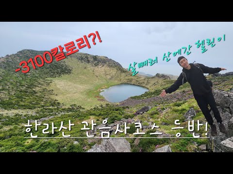 살빼러간 한라산 관음사코스 등산다이어트!