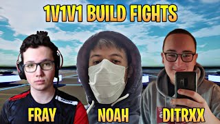 Noahreyli VS OVA Ditrxx VS FS Fray 1V1V1 Build Fights