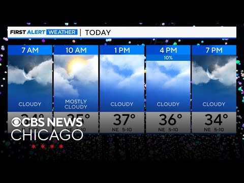 Mild Christmas Eve in Chicago with warmup ahead