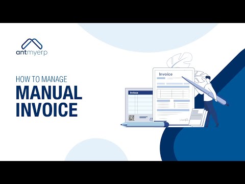 Manage Manual Invoice | AntMyERP's Finance Module- English