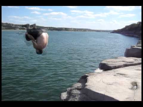 Double Back Flip Cliff Jump