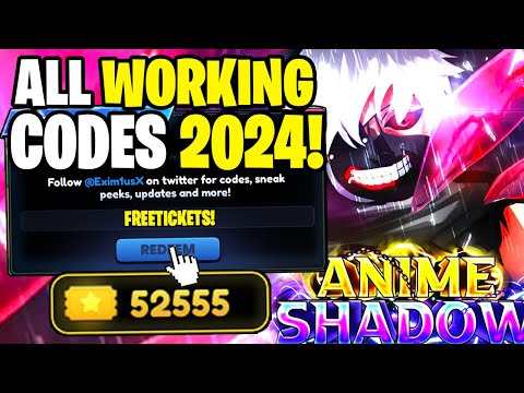 *NEW* ALL WORKING CODES FOR ANIME SHADOW IN 2024! ROBLOX ANIME SHADOW CODES