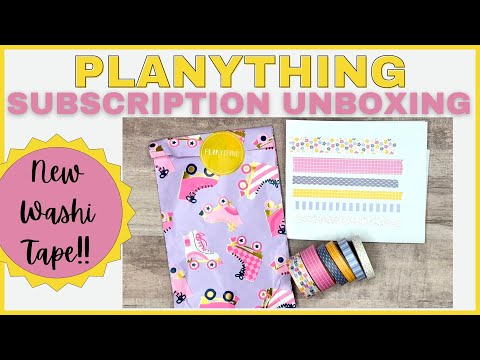 PLANYTHING JULY SUBSCRIPTION UNBOXING | WASHI TAPE SUBSCRIPTION CREATIVE LIVE PLANNER SUBSCRIPTION