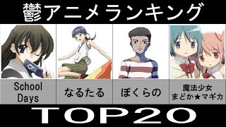 【衝撃展開】最悪の結末を迎える鬱アニメランキングTOP20