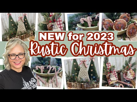 🎄 RUSTIC CHRISTMAS CRAFTS || NEW FOR 2023 || DIYS CRAFTS DECOR || COUNTRY CHRISTMAS