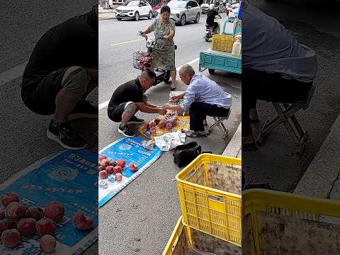 海陽市海河路的黃昏街攤