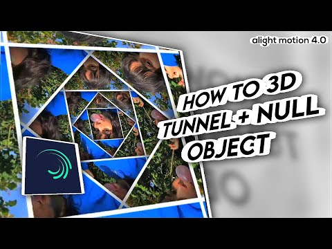 How To 3d Tunnel Transition + Null Object | Alight Motion 4.0 Tutorial