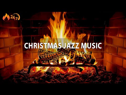 🎄 Traditional Instrumental Christmas Jazz 🔥Christmas Fireplace Ambience