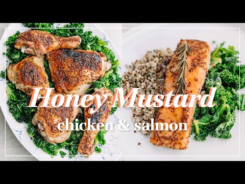 Honey Mustard Chicken | Honey mustard Salmon Version! | Entertaining Recipes | Thanksgiving Recipe