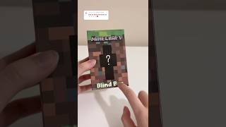 MINECRAFT blind box!🤎💚#diy #craft #unboxing #papercraft #minecraft #blindbox #blindbag #kpop #asmr