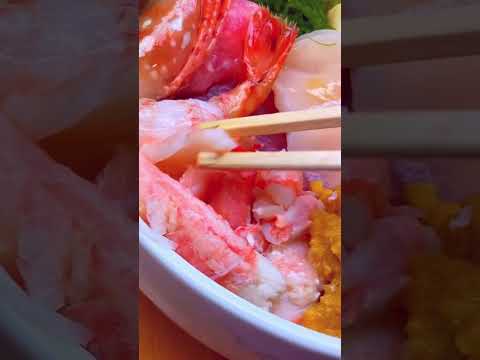 北海道で美味しい海鮮丼どこ？それは小樽にあります #shorts