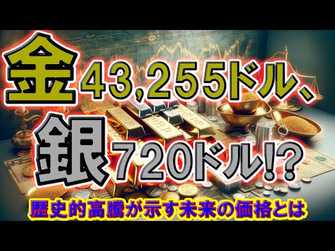 金43,255ドル、銀720ドル!? 歴史的高騰が示す未来の価格とは