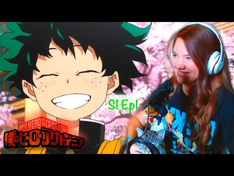 MHA?? BECAUSE I AM HERE!!! | My Hero Academia Reaction | S1 Ep1