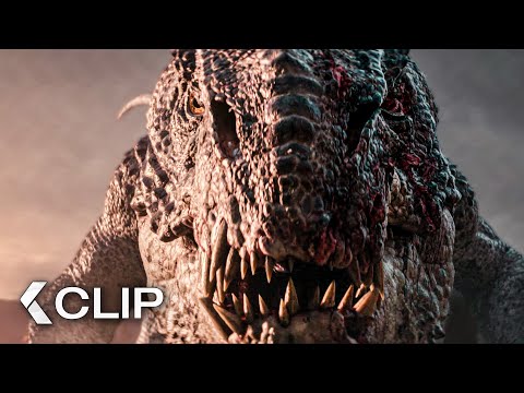 Death Race With a Giant Dinosaur Clip - 65 Movie (2023)