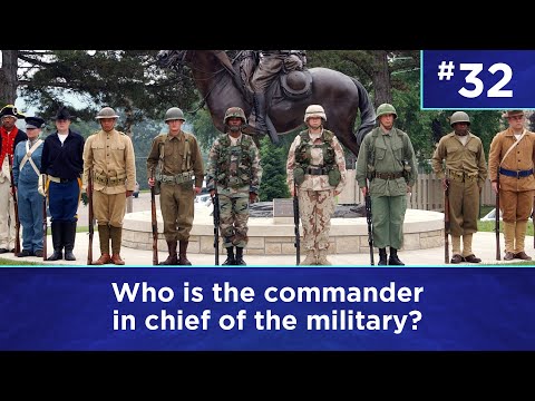 Q32: Who is the Commander in Chief of the military?