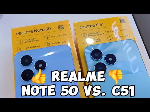 REALME NOTE 50 VS REALME C51 | COMPARISON