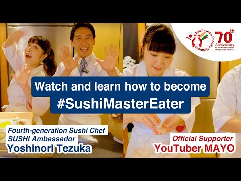 How to become a Sushi Master 101 with Mayo Japan #sushimastereater