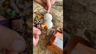 Survival Skills: SIMPLE and USEFUL with CANDY and egg  #bushcraft #camping #outdoor #candy