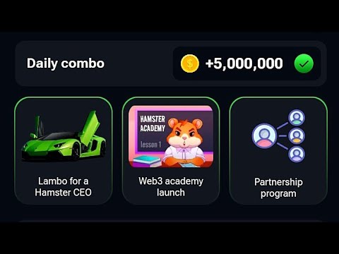 Claim Today's 5,000,000 Hamster Daily Combo Card - Hamster Kombat