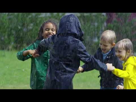 Kids Playing in Rain | Copyright Free Video Footage